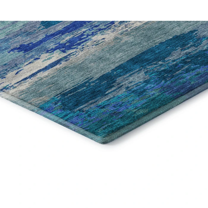 Dalyn Luxury Washable Trevi TV8 Blue 3' x 5' Rug