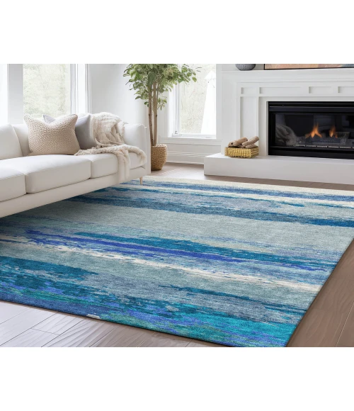 Dalyn Luxury Washable Trevi TV8 Blue 3' x 5' Rug
