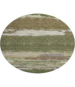 Dalyn Luxury Washable Trevi TV8 Olive 8' x 8' Round Rug