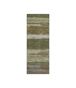 Dalyn Luxury Washable Trevi TV8 Olive 2'3" x 7'6" Runner Rug