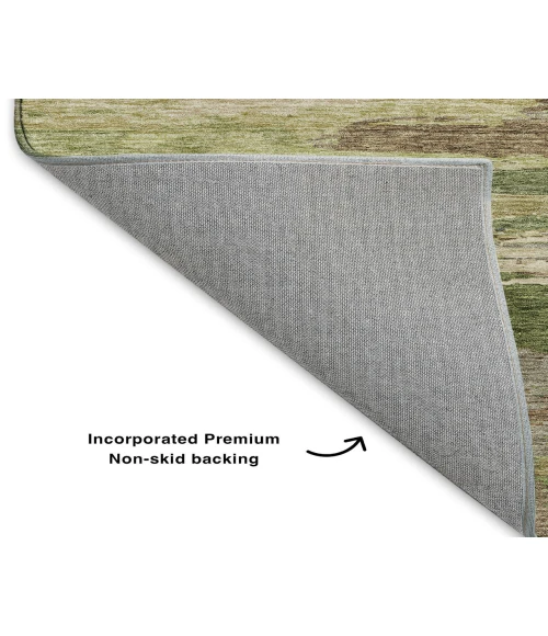 Dalyn Luxury Washable Trevi TV8 Olive 2'3" x 7'6" Runner Rug