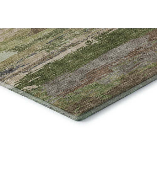 Dalyn Luxury Washable Trevi TV8 Olive 2'3" x 7'6" Runner Rug