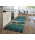 Dalyn Luxury Washable Trevi TV8 Teal 2'3" x 7'6" Runner Rug