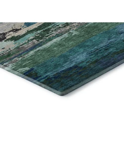 Dalyn Luxury Washable Trevi TV8 Teal 9' x 12' Rug