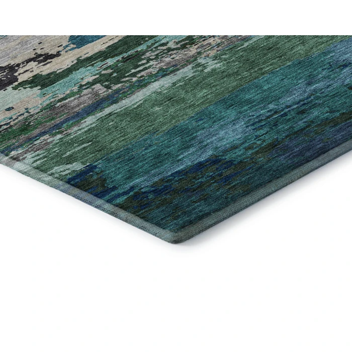 Dalyn Luxury Washable Trevi TV8 Teal 5' x 7'6" Rug