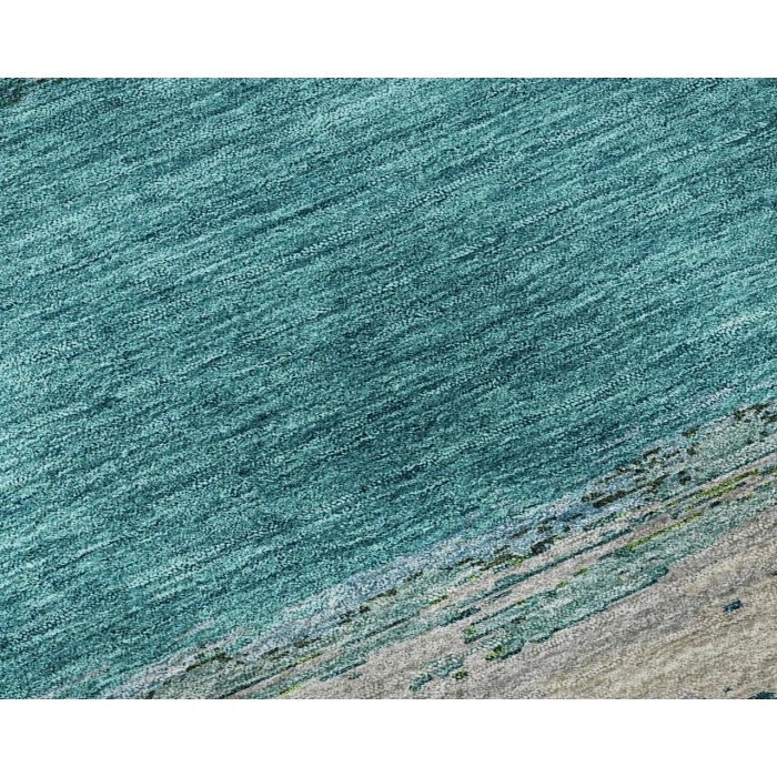 Dalyn Luxury Washable Trevi TV8 Teal 5' x 7'6" Rug