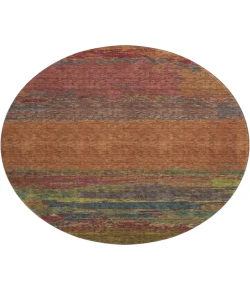 Dalyn Luxury Washable Trevi TV8 Terracotta 8' x 8' Round Rug