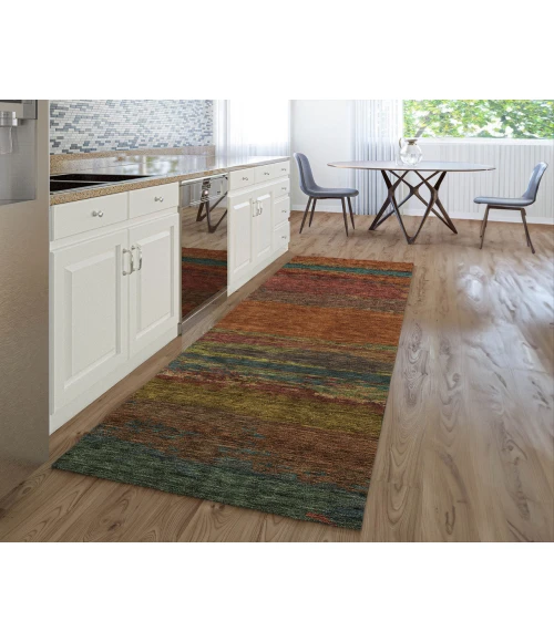 Dalyn Luxury Washable Trevi TV8 Terracotta 2'3" x 7'6" Runner Rug