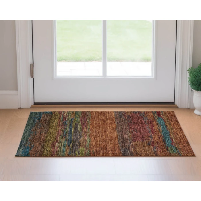 Dalyn Luxury Washable Trevi TV8 Terracotta 1'8" x 2'6" Rug