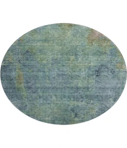 Dalyn Luxury Washable Trevi TV9 Blue 8' x 8' Round Rug