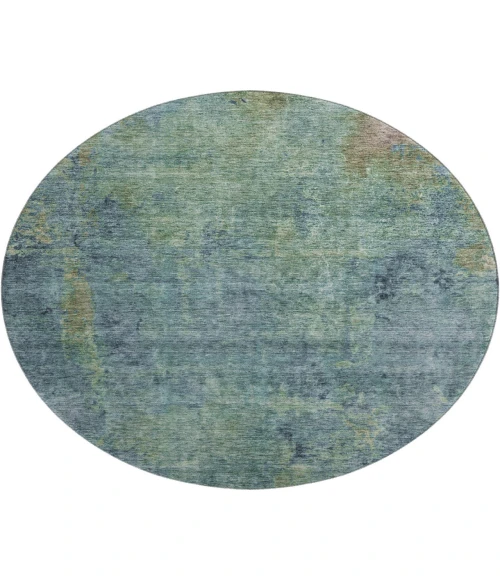 Dalyn Luxury Washable Trevi TV9 Blue 8' x 8' Round Rug