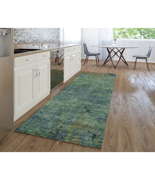Dalyn Luxury Washable Trevi TV9 Blue 2'3" x 7'6" Runner Rug