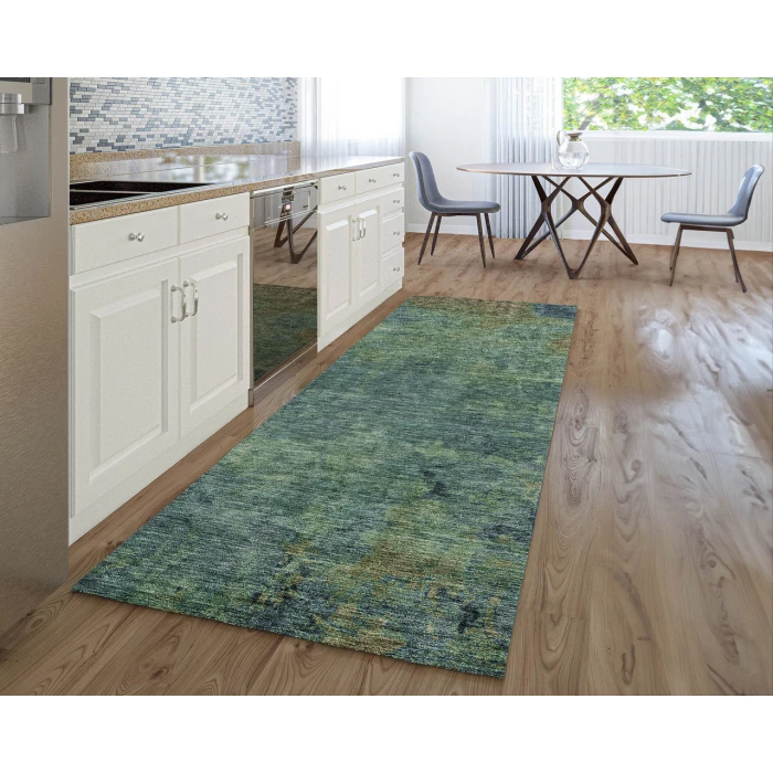 Dalyn Luxury Washable Trevi TV9 Blue 2'3" x 7'6" Runner Rug