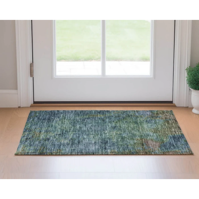 Dalyn Luxury Washable Trevi TV9 Blue 1'8" x 2'6" Rug