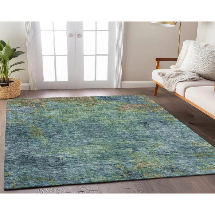 Dalyn Luxury Washable Trevi TV9 Blue 2'6" x 3'10" Rug