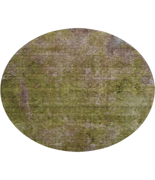 Dalyn Luxury Washable Trevi TV9 Green 8' x 8' Round Rug