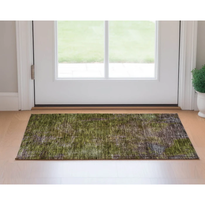 Dalyn Luxury Washable Trevi TV9 Green 1'8" x 2'6" Rug
