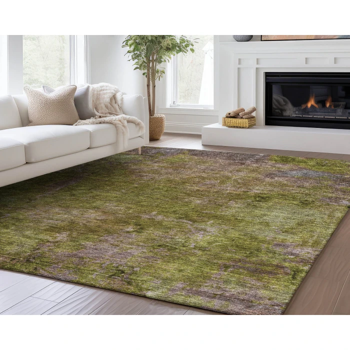 Dalyn Luxury Washable Trevi TV9 Green 2'6" x 3'10" Rug