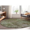 Dalyn Luxury Washable Trevi TV9 Mocha 8' x 8' Round Rug