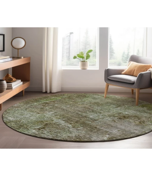 Dalyn Luxury Washable Trevi TV9 Mocha 8' x 8' Round Rug