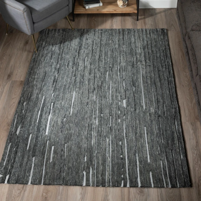 Dalyn Vibes VB1 Black Area Rug 5 ft. X 7 ft. 6 Rectangle