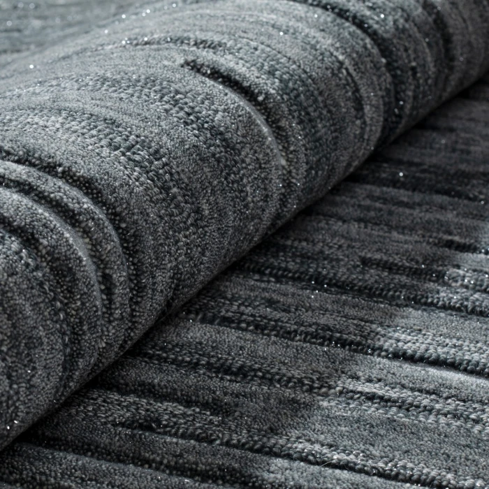 Dalyn Vibes VB1 Black Area Rug 5 ft. X 7 ft. 6 Rectangle
