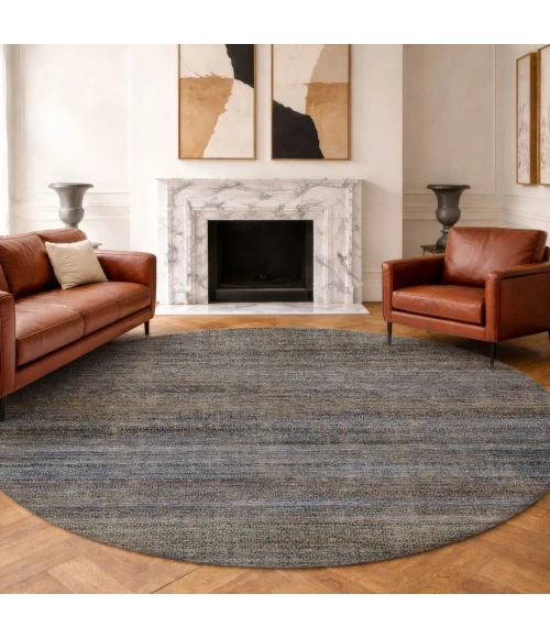 Dalyn Vico Blue VC1 8ft. x 8ft. Round Rug