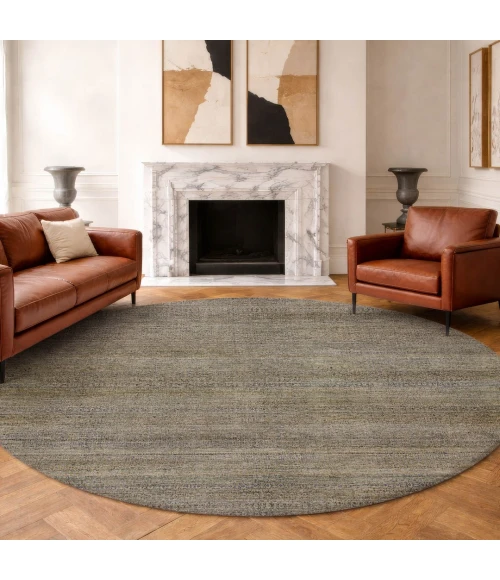 Dalyn Vico Brown VC2 8ft. x 8ft. Round Rug