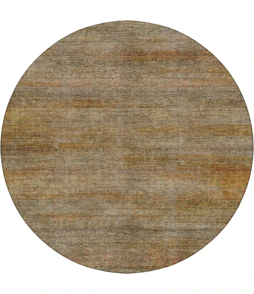 Dalyn Vico Brown VC3 8ft. x 8ft. Round Rug