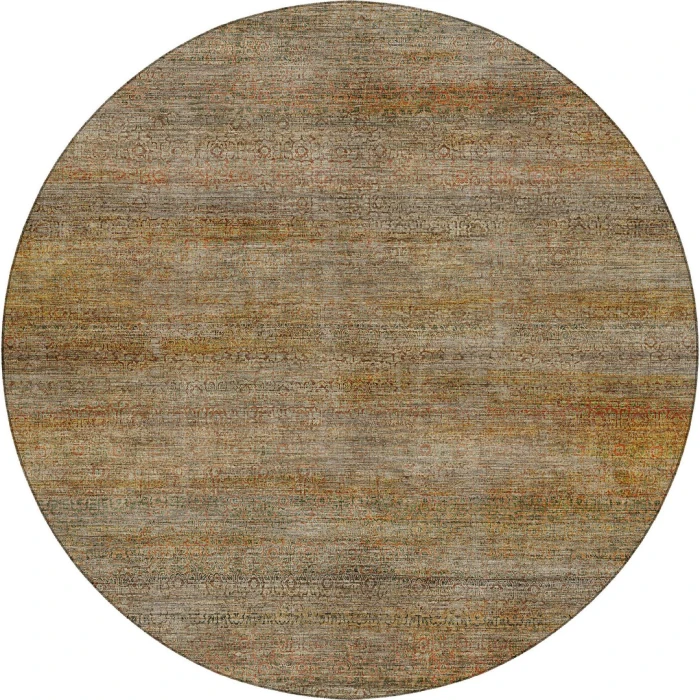 Dalyn Vico Brown VC3 8ft. x 8ft. Round Rug