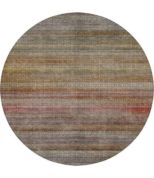 Dalyn Vico Brown VC4 8ft. x 8ft. Round Rug