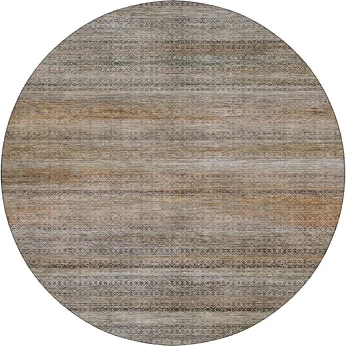 Dalyn Vico Brown VC4 8ft. x 8ft. Round Rug
