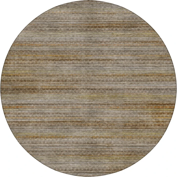 Dalyn Vico Brown VC6 8ft. x 8ft. Round Rug