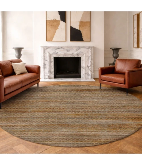 Dalyn Vico Orange VC6 8ft. x 8ft. Round Rug
