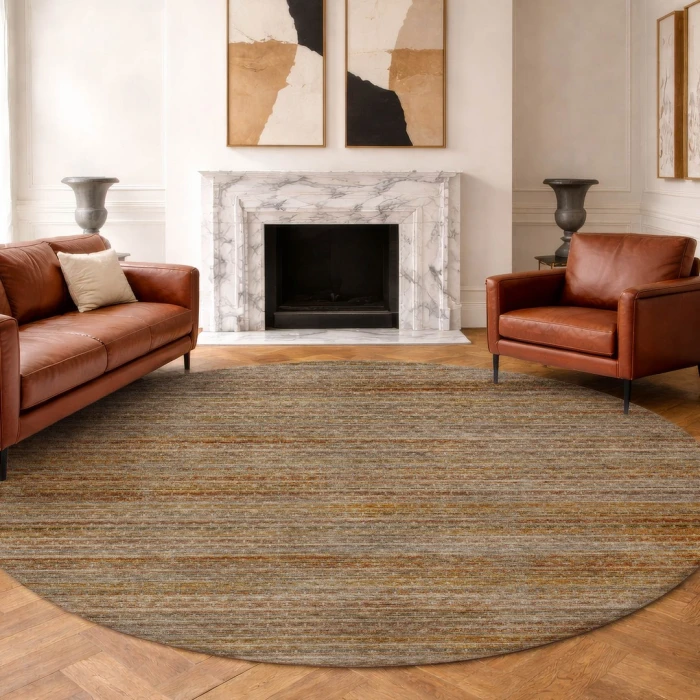 Dalyn Vico Orange VC6 8ft. x 8ft. Round Rug
