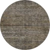 Dalyn Vico Black VC8 8ft. x 8ft. Round Rug