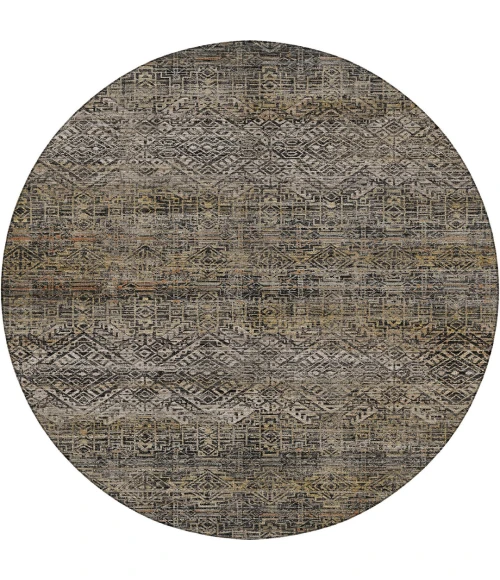 Dalyn Vico Black VC8 8ft. x 8ft. Round Rug