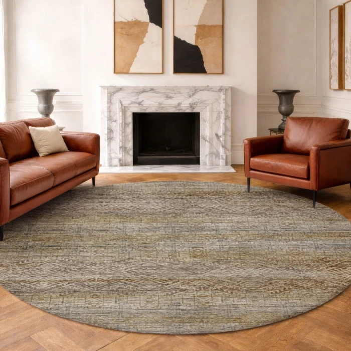 Dalyn Vico Ivory VC8 8ft. x 8ft. Round Rug