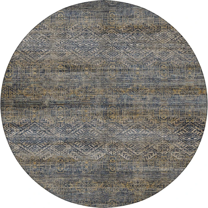 Dalyn Vico Blue VC8 8ft. x 8ft. Round Rug