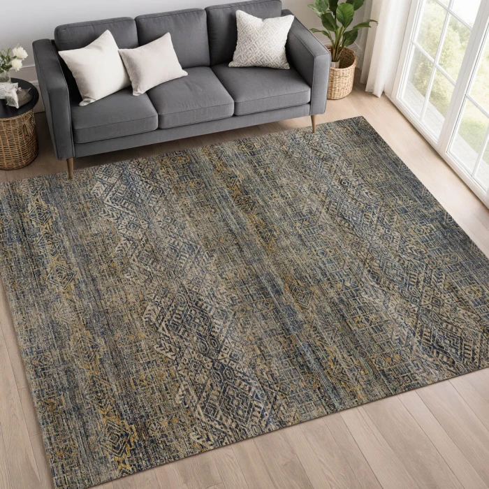 Dalyn Vico Blue VC8 9ft. x 12ft. Rect. Rug