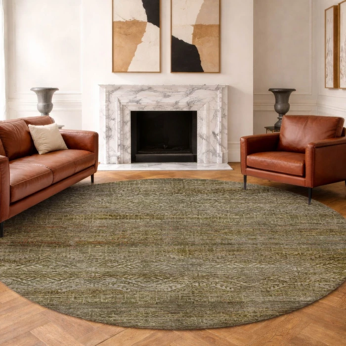 Dalyn Vico Green VC8 8ft. x 8ft. Round Rug