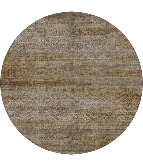 Dalyn Vico Brown VC8 8ft. x 8ft. Round Rug