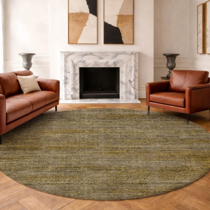Dalyn Vico Gold VC9 8ft. x 8ft. Round Rug