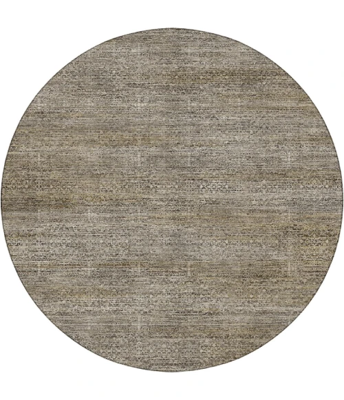 Dalyn Vico Brown VC9 8ft. x 8ft. Round Rug