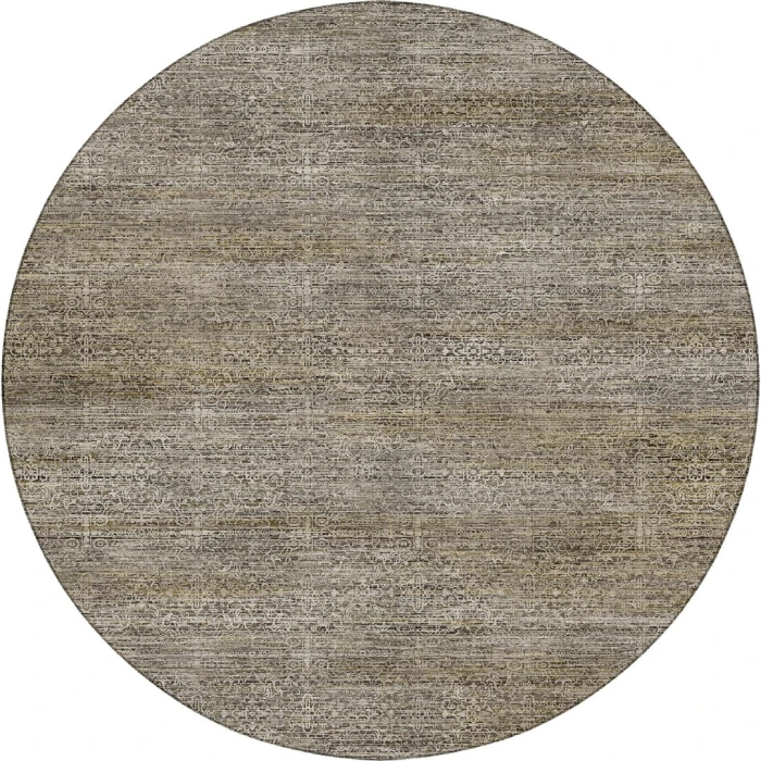 Dalyn Vico Brown VC9 8ft. x 8ft. Round Rug
