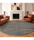 Dalyn Vico Blue VC9 8ft. x 8ft. Round Rug