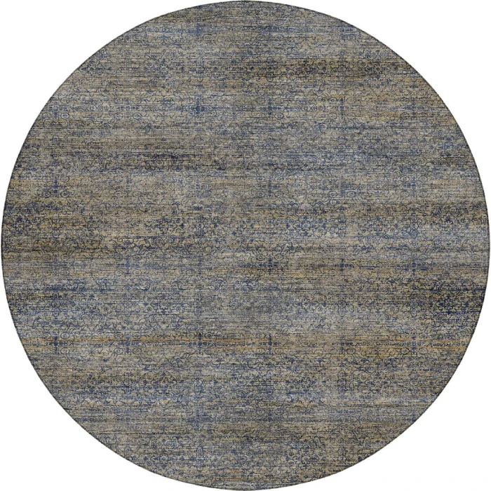 Dalyn Vico Blue VC9 8ft. x 8ft. Round Rug