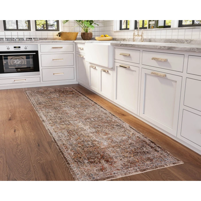 Dalyn Vienna VI7 Chocolate 2'3" x 7'10" Runner Rug