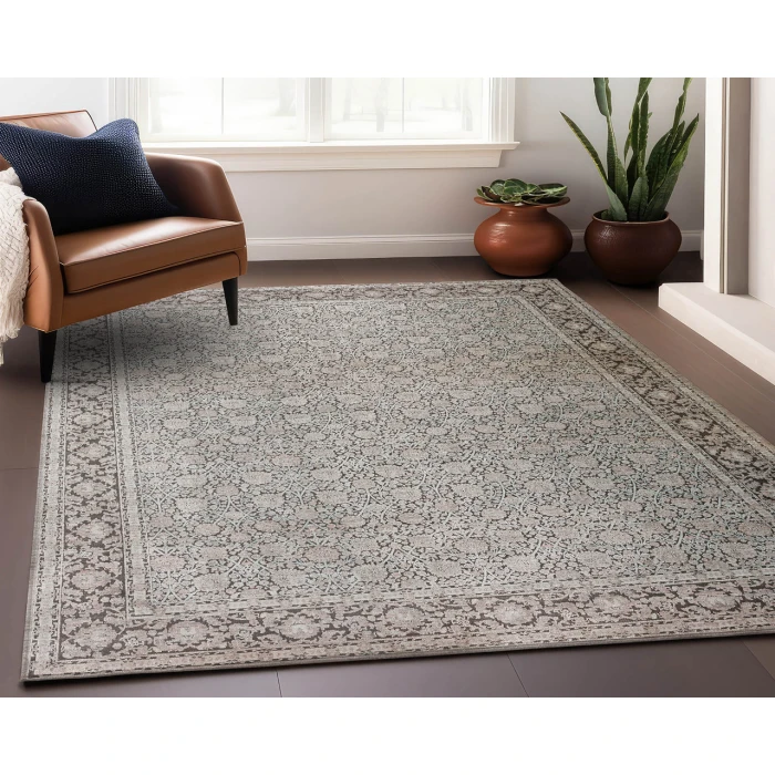 Dalyn Vizcia VZ1 Gray 1'8" x 2'6" Rug