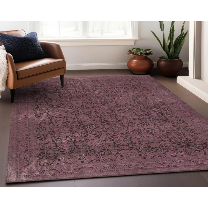 Dalyn Vizcia VZ2 Plum 1'8" x 2'6" Rug